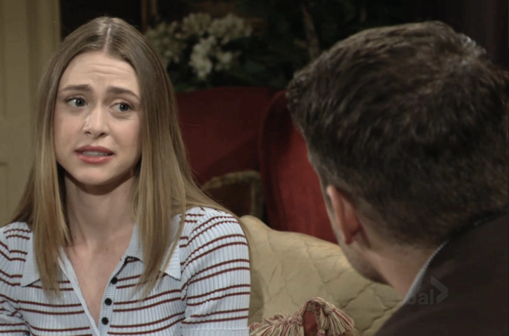 The Young and the Restless: Kyle Abbott (Michael Mealor) and Claire Grace (Hayley Erin)